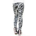 thumbnail image 3 of Kid's Velour Printed Leggings, Black/White Zebra mixed Animal&nbsp;, S, 1 Piece, 3 of 3