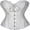 White, variant on Women Lace Floral Corset Bustier Tops Strapless Wrapped Cincher Corselet for Wedding Costume Party