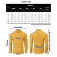 thumbnail image 5 of Men's Stretch Muscle Tshirts Turtleneck Long Sleeve Knit Tees Casual Slim Fit Basic Shirt Tops, 5 of 5