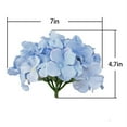 thumbnail image 4 of 5 Pack Detachable Stem Silk Hydrangea Heads For Home & Wedding Decorations Easy To Arrange Floral, 4 of 6
