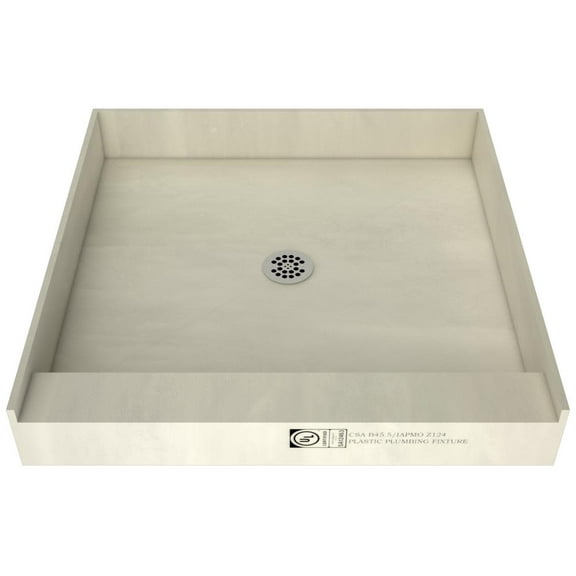 Tile Redi P4848cpvc Redi Base 48" X 48" Square Shower Base - Chrome