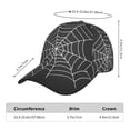 thumbnail image 5 of Kdxio Unisex A Web With A Spider Pattern Baseball Cap Unisex Washed Classic Adjustable Hat, 5 of 5