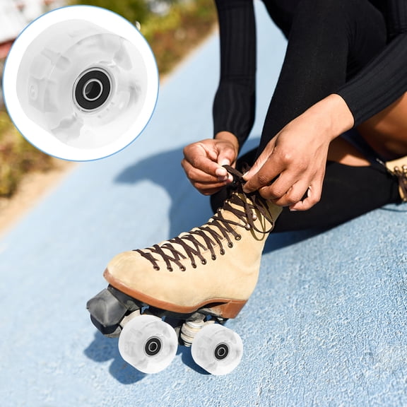 Phenofice 4-Pack Outdoor Roller Skate Wheels PU for Skateboards, Rough Concrete and Asphalt