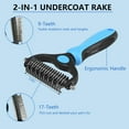 thumbnail image 5 of Extra Long Pin Brush for Large Dogs, Remove Loose Fur and Tangles; 5-in-1 Dog Grooming Brush for Long Haired Dogs&Cats, 5 of 5
