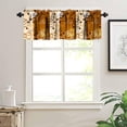 thumbnail image 3 of Coffee Kitchen Curtain Valance, Coffee Words Different Typographies Beans Cups on Abstract Vintage Backdrop Window Valance, for Bedroom Living Room Kitchen Cafe W54xL18in 1 Panels, 3 of 4