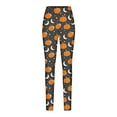 thumbnail image 4 of Wowcloth Women's Brushed Christmas Halloween Ankle Length Seasonal Printed Leggings S-XL, 4 of 5