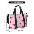 thumbnail image 5 of Sigee Strawberry And Heart for Hand Travel Bag,Sports Tote Gym Bag for Men and Women, 5 of 7