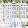 thumbnail image 4 of Men Cool Breathable Texture 2 Piece Outfit Short Sleeve Lightweight Beach Mandarin Collar Button Down Shirt Casual Loose Pant Sets with Pocket Sizes S-2XL Pink, 4 of 8