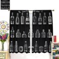 thumbnail image 3 of Bar Curtains for Kitchen Décor,Wine Theme Rustic Drink Window Treatments for Wine Room Kitchen Café Dining Room Window Drapes 2 Panels Set,Total Size 84 x 84 Inch, 3 of 6