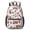 Fireman and Sign, variant on Fireman and Cone Blue Pattern 17" School Backpacks for Teens,Waterproof Oxford Fabric,S-Shape Padded Straps for School,Travel,Hiking,Camping