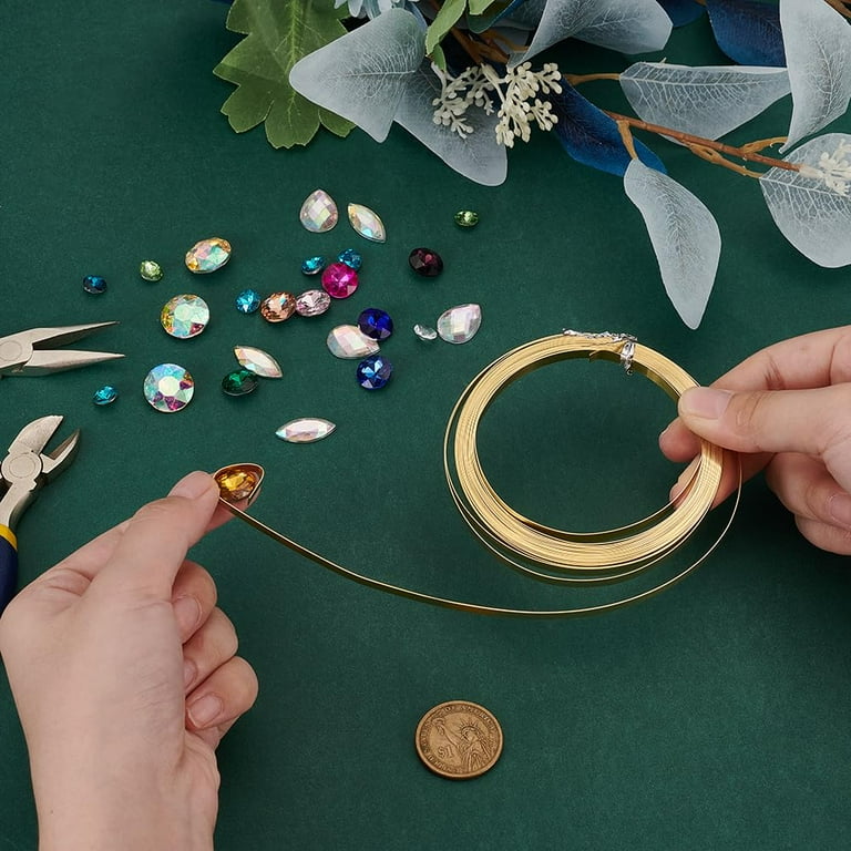 Ft Brass Flat Bezel Wire Inch Wide Golden Flat Brass