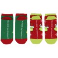 thumbnail image 4 of Dr. Seuss The Grinch Socks Adult Christmas Holiday No-Show Ankle Socks 2 Pairs For Women or Men, 4 of 8