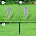thumbnail image 2 of vidaXL Euro Fence Steel 25x1.7 m Green, 2 of 2