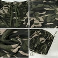 thumbnail image 4 of Camo Pants Women High Waisted Wide Leg Casual Camoflage Cargo Pants Baggy Elastic Waist Straight Jeans Trousers, 4 of 9