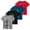 Black, variant on ZQUUVOU Boys Quick Dry T Shirt 4 Pack Dinosaur Print Short Sleeve Crewneck Sporty Running Tee Set Mesh Quick Dry Athletic Tops Black