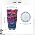 thumbnail image 4 of Susaid Heart Confetti on Glitter Print 20oz Car Cup,Insulated Coffee Cup Fully Spill Proof Travel Coffee Mug, Stainless Steel Tumbler for Work Home Outdoor Car-Without Straw, 4 of 8