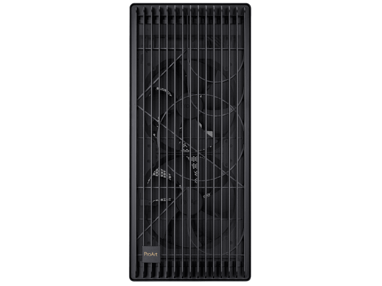 ASUS ProArt PA602 E-ATX Computer Case, 420mm radiator support, Dual 200mm built-in fans, front panel IR dust indicator, power lock latch, tool-less PCIe mounting & GPU Holder, 20Gbps USB-C front I/O