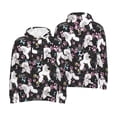 thumbnail image 6 of Bingfone Cute Poodle Dog Men's Drawstring Hoodie Long Sleeve Pocket Sweatshirts-3X-Large, 6 of 6