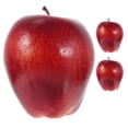thumbnail image 1 of SHISUYAN 3pcs Artificial Fruits Model Fake Apples Photography Fruit Red Delicious Models, 1 of 8