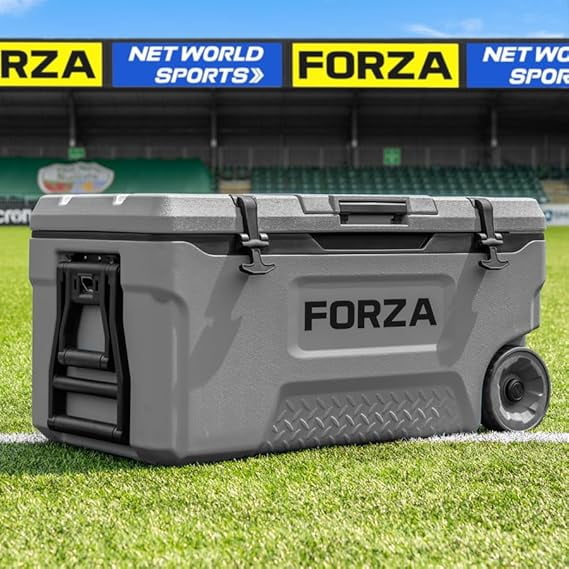 Forza Arctic Vault 76QT Wheeled Cooler Box | Heavy-Duty Insulated Ice Chest with Pneumatic Wheels and Ergonomic Handles - Beach, Camping, Sports