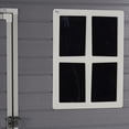thumbnail image 3 of 5' x 3' Plastic Shed for Outdoor Storage, Resin Storage Shed with Window and Lockable Door for Garden, Backyard, Patio, Tool Storage Use, Gray, 3 of 12