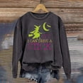 thumbnail image 2 of WEIWEN Halloween Sweatshirts for Women Yes I Can Drive A Stick Witch Sweaters Fall Outfits for Women Witch Shirts Plus Size Tops Women's Clothing Dark Gray, M, 2 of 3