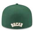 thumbnail image 4 of Men's New Era  White/Hunter Green Milwaukee Bucks 2025 NBA Tip Off Split Panel 59FIFTY Fitted Hat, 4 of 5