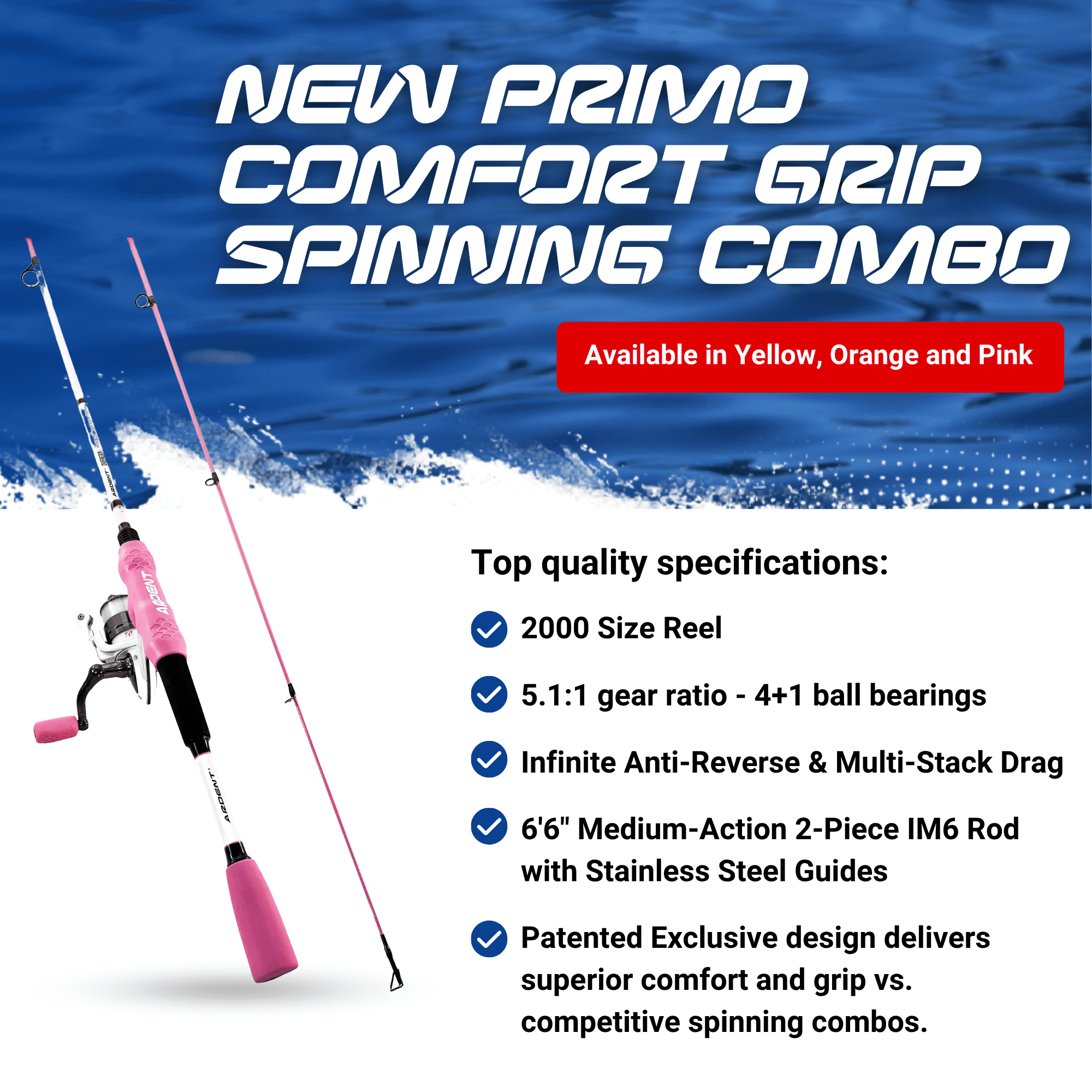 ardent lady fishouflage spinning combo Ladyfish The max drag is 19.6 pounds and it comes pre Fishing Reel Fishing Rod Kmart