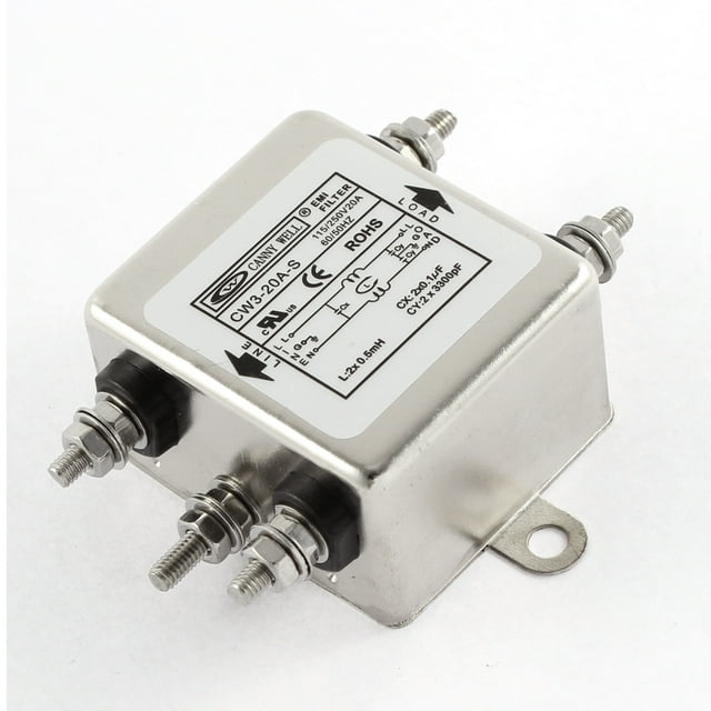 Supresor de ruido AC 115/250V 20A CW3-20A-S Filtro EMI de potencia