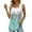 Mint Green, variant on Yubnlvae Blue Summer Tank Tops for Women 2025 Loose Fit Pleated Square Neck Sleeveless Shirt Curved Flowy Vest Basic Cotton Tee, L