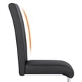 thumbnail image 6 of Yaheetech 2pcs Modern PU Leather Dining Chairs Dining Room Metal Seat Kitchen Furniture Black, 6 of 13