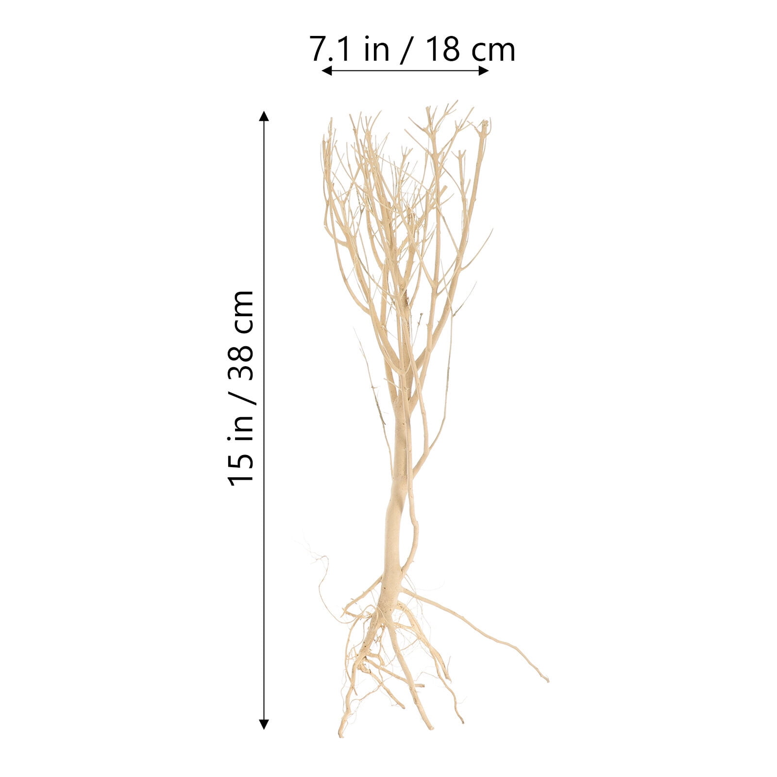 COMPUKAS Natural Wood Twig Aquarium Decoration Set, 14.96 x 7.09 x 7.09 inches, Perfect for Fish Landscaping