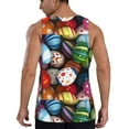 thumbnail image 3 of Easygdp Easter Egg Men's Tank Top, Sleeveless Muscle T Shirts, Breathable, Quick-Dry, Loose for Gym, Running, Fitness - Large, 3 of 9