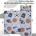 thumbnail image 5 of Baseball Football Pattern Toddler Nap Mats for Kids Preschool,Sleeping Mat Bag or Kids,Toddler Sleeping Bag,Toddler Nap Mat or Daycare, 5 of 6