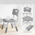 thumbnail image 6 of DOREROOM Kids 3-Piece Multifunction Activity Table and Chair Set, Gray, 6 of 9