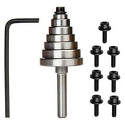 huntermon 7pcs Multi-Rabbet Mounted Bearings Replacement Kit Rabbeting Router Bit Ball Bearing Guide Set