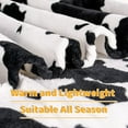 thumbnail image 3 of Fleece Black Cow Print Throw Blankets Soft Flannel Cozy Cow Blankets for Adults, Lightweight Fuzzy Cow Print Blanket for Couch Sofa Bed Office Warm Plush Cow Blankets for All Season (50×60in), 3 of 6
