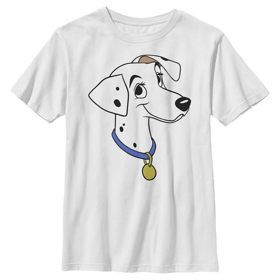 Boy's One Hundred and One Dalmatians Perdita Graphic Tee White X Small