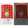 thumbnail image 2 of Caroline's Treasures BB8600CNL Moose on Red Plaid Ceramic Night Light, 6x4x3", multicolor, 2 of 2