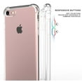 thumbnail image 5 of Case for iPhone 8, Clear Aquaflex Transparent Flexible TPU [Shock Absorbing] Bumper Cover fits SE3, SE2, iPhone 8, iPhone 7, 5 of 8