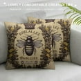 thumbnail image 3 of Nawypu  Black Queen Bee Pillow Cover  Crown Burlap Cushion Covers for Sofa Couch Home Decoration French Country CC742, 3 of 5