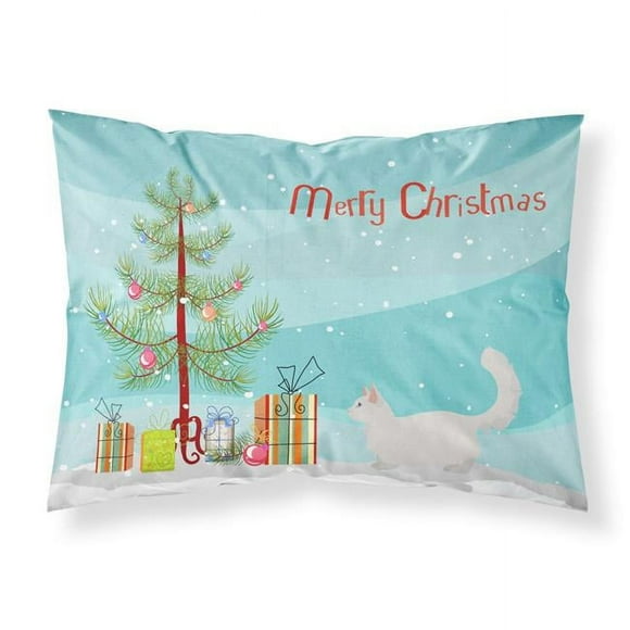 Carolines Treasures CK4657PILLOWCASE 30 x 0.15 x 20.5 in. Munchkin No.2 Cat Merry Christmas Fabric Standard Pillowcase
