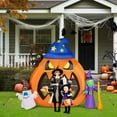 thumbnail image 6 of 6.9ft Pumpkin Inflatable Halloween Decoration, Halloween Decor with Build-in LEDs for Party, Yard Decor for Garden, Lawn, Party, Holiday, Waterproof, 6 of 9
