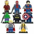 thumbnail image 1 of 2023-8pcs Batman Hulk Superman Mini Figurines Blocs de Construction Jouets, 1 of 1