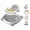 Grey, variant on 5 in 1 Baby Walker (Walk,Jumper,Rocking,Push,Bouncer) for Boys Girls,Foldable,Music & Light,Height Adjustable,Wheels for Infant Babies,Black
