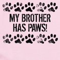 thumbnail image 2 of CafePress - My Brother Has Paws Body Suit - Long Sleeve Cotton Baby Bodysuit, 2 of 4