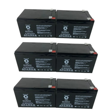 SPS Brand 12V 12Ah Replacement Battery (SG12120T2) for RBC4 RBC6 UB12120 D5775 BP1000 Scooter (6 Pack)