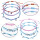 thumbnail image 3 of 2 juegos de tobilleras de cuerda impermeables, joyería con cuentas para mujeres, adolescentes y niñas, pulsera tejida ajustable, 3 of 5