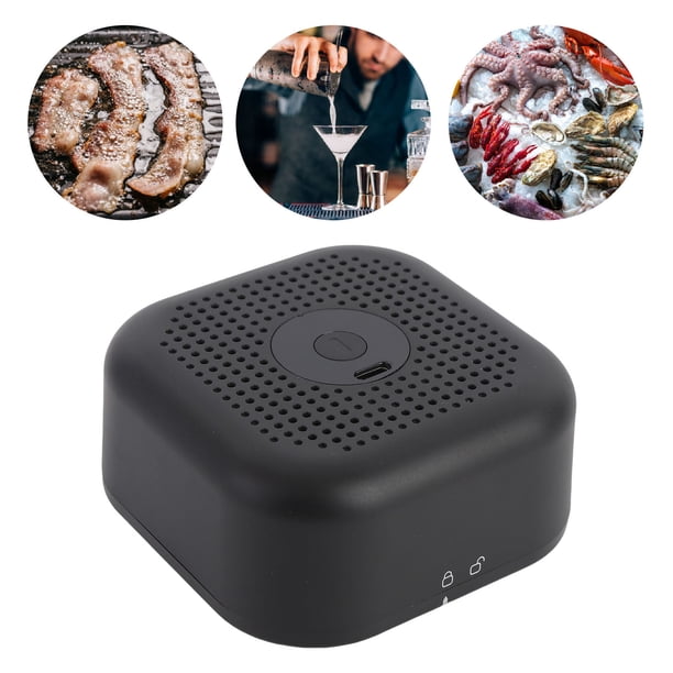Kit De Ahumador De Whisky Eléctrico, Kit De Ahumador De Cócteles, Recargable, Fácil De Usar, Multiusos, Seguro Para Bar En Casa