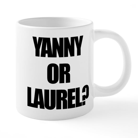 CafePress - Yanny Or Laurel? Mugs - 20 Oz White Ceramic Mega Mug